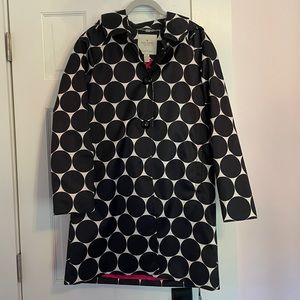 Kate Spade polka dot coat adult size small